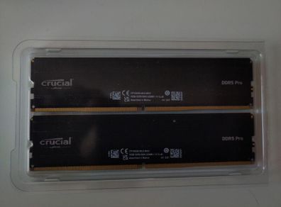 Crucial Pro Ddr5 Ram 32gb Kit (2x16gb) 5600mhz, Intel Xmp 3.0 / Amd Expo, Computer Memory (pc) Ddr5 32gb Ram - Cp2k16g56c46u5