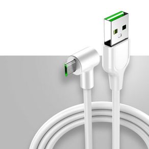 Micro USB 3A Fast Charging QC 3.0/2.0 (1.0 M) & Data Sync Elbow Cable (Brand New/Warranty)