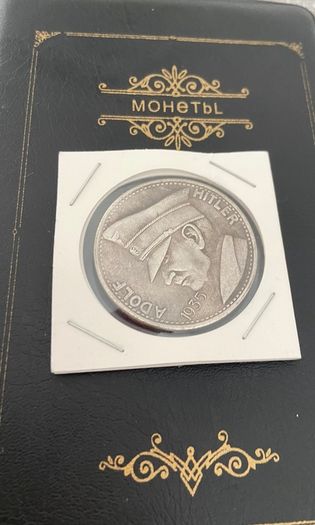 Ww2 Mark German Coin  Hitler Luftwaffe Swastika Nazi Warplane  Reichsmark