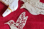 Glass name place card