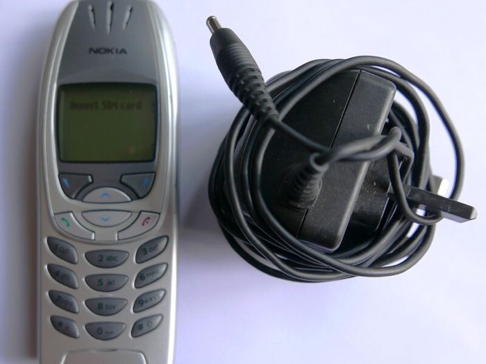 Vintage Nokia 6310 and charger