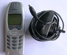 Vintage Nokia 6310 and charger