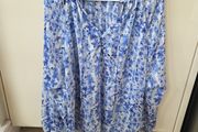 H&amp;M blue blouse uk 8-12