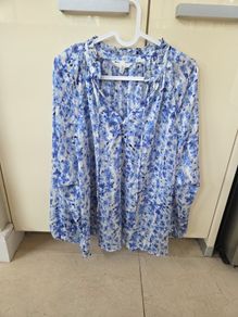 H&M blue blouse uk 8-12