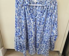 H&M blue blouse uk 8-12