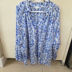 H&M blue blouse uk 8-12