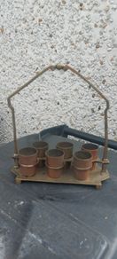 vintage copper ,brass shot rack ,,unusual,,see pictures for condition, used condition, needs a clean ,sold as seen buyer collects or pays postage thank you