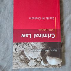 criminal law 5th edition (Round Hall Nutshells) (Cecilia Ni Choileain)