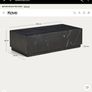 Black marble coffee table Image 4