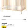 baby cot and mattress Image 3