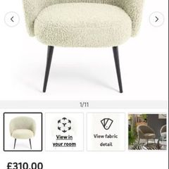 Occasional Boucle Chair