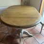 Oak table and 4 chairs. Image 3
