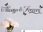 always and forever wall sticker