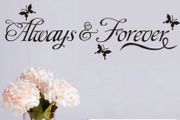 always and forever wall sticker