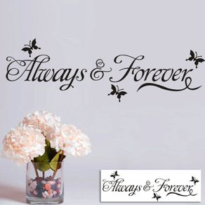 always and forever wall sticker