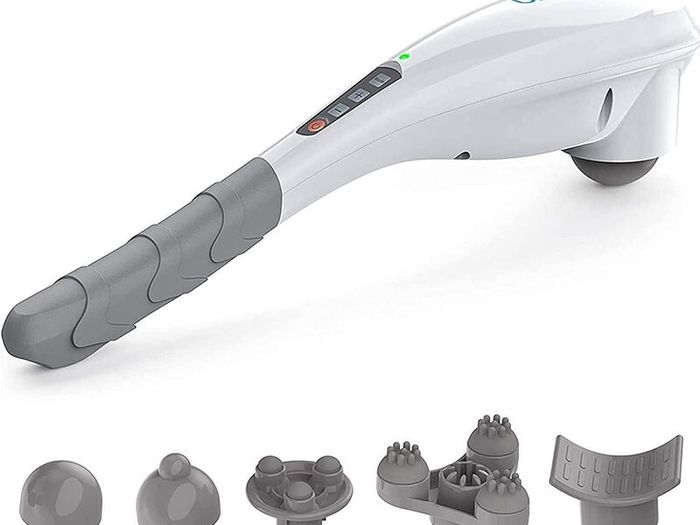 Hand Held Deep Tissue Massager for Muscles, Back, Foot, Neck, Shoulder, Leg, Calf Pain Relief-2600mAh Large Capacity Battery Cordless Electric Percussion Full Body Massage with Portable Design