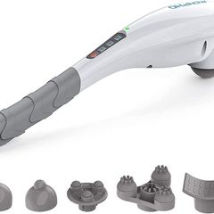 Hand Held Deep Tissue Massager for Muscles, Back, Foot, Neck, Shoulder, Leg, Calf Pain Relief-2600mAh Large Capacity Battery Cordless Electric Percussion Full Body Massage with Portable Design