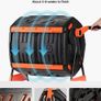 200L Dual Chamber Rotating Compost Bin Garden Composter Tumbler Outdoor Composting Drum with Crank Handle Image 5