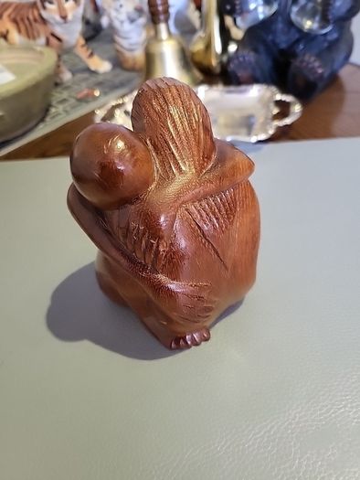 Wood carving of " lovers"