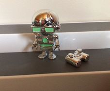 Ryans World Rare Robo silver/Chrome 3" figure