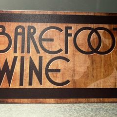 Barefoot wine Tin Metal sign