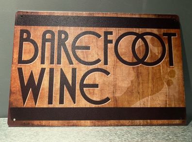 Barefoot wine Tin Metal sign