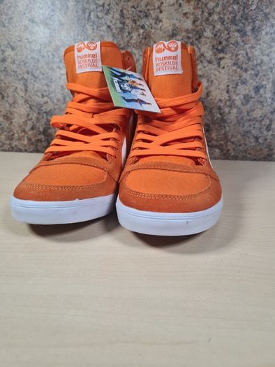 Hummel HI TOP trainers Orange Karma Size UK 7 EU 41 unisex