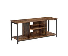 TV cabinet with open compartments 40 x 120 x 50 cm vintagebrown-black