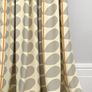 Orla Kiely Warm Grey, Cream with Orange Eyelet Curtains Image 4