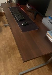 large walnut desk