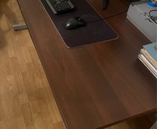 large walnut desk