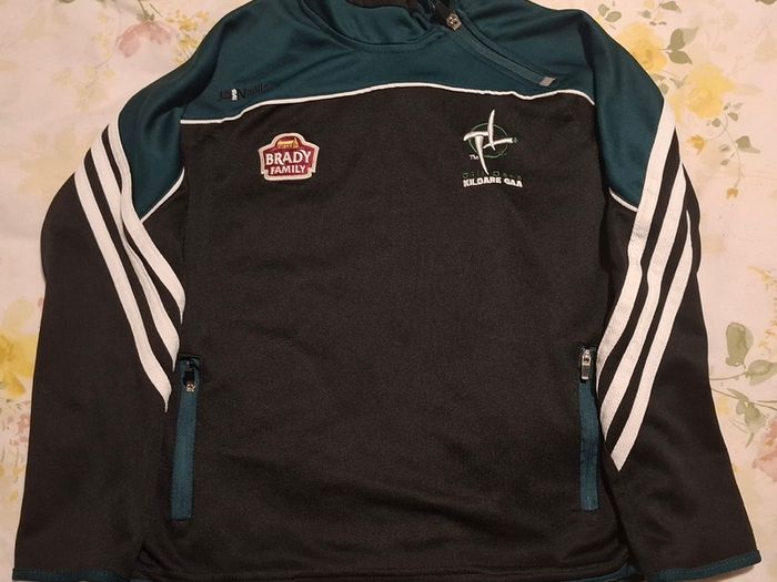 Kildare GAA O'Neills Gaelic Football Quarter Zip Jersey (Youths 9-10 Years) FREE POST