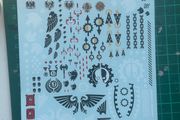 Warhammer 40k Imperial Knights transfer sheet