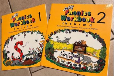 Jolly Phonics workbooks 1 & 2