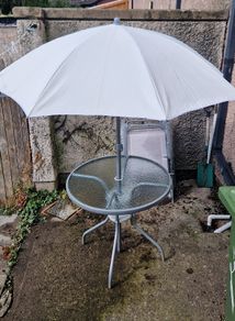 6-Piece Patio Dining Set with Parasol