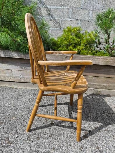 Vintage wheelback armchair