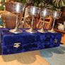 Set of 4 large silver-plated goblets Image 5