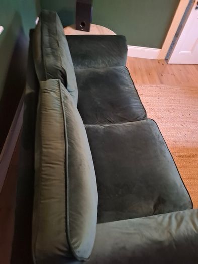 Velvet sofa