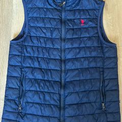 US Polo Assn Navy Blue Padded Gilet Mens M