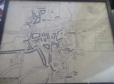 a antique map of old dublin and the libertys 1610