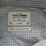 T M Lewin  Blue and White Check Fitted Shirt Size16 Image 3