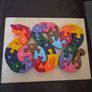 Wooden snake letter/number jigsaw in wooden case Image 3