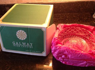 Vintage Galway Crystal Pet bowl/Dish
