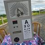 vintage optician's illuminated eye test chart, commonly used in the mid-20th century. Image 3
