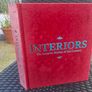 Large (447 pages) Hardcover Book Interiors: The Greatest Rooms of the Century (Merlot Red Velvet cover edition) Image 2
