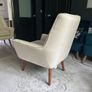 Two creme stylish armchairs Image 4