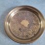 Rare find  Small Brass Dish. VERY NICE Pattern. Trinket. Ring Pin Tray. Small Ornament. Dressing Table.   9 cm.  Vintage 1970s Image 3