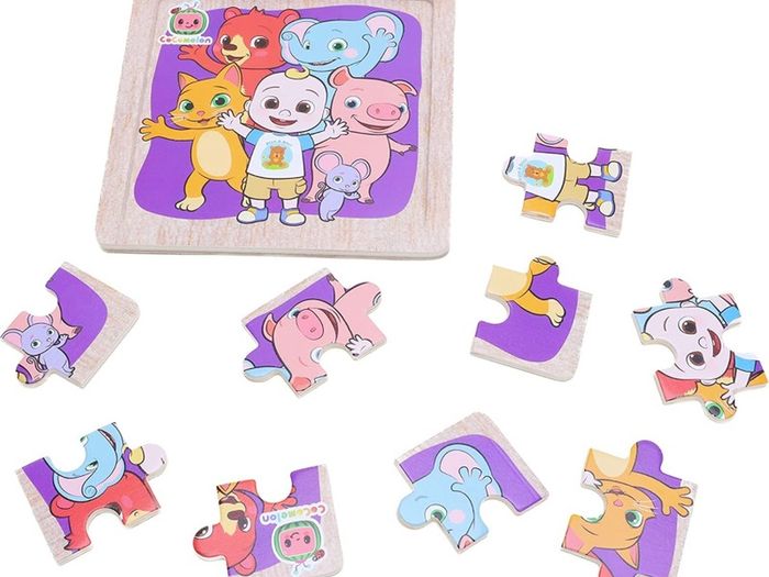 My First Puzzles - Pack of 2 Wooden Jigsaw Puzzles - Toddler Toys - Age 18 Months +