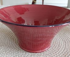 Ceramic bowl - raspberry tian.