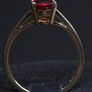 Vintage 9ct Gold Red Stone Ring Fully Hallmarked Birmingham Size 53.5 Image 6